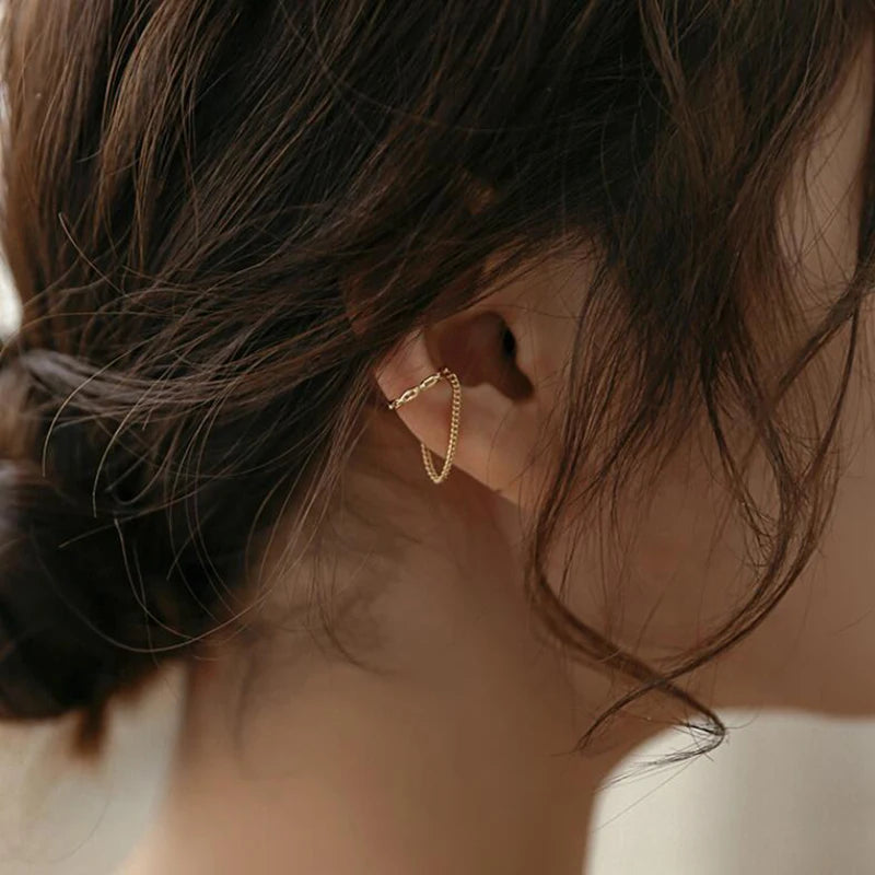 1 Pc 2025 Fashion Minilist No Piercing Ear Cuff Earrings for Woman