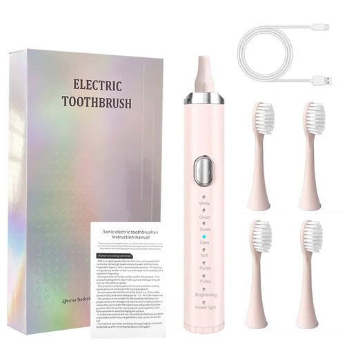 Electric Sonic Toothbrush USB Rechargeable Adult 360 Days Long Battery