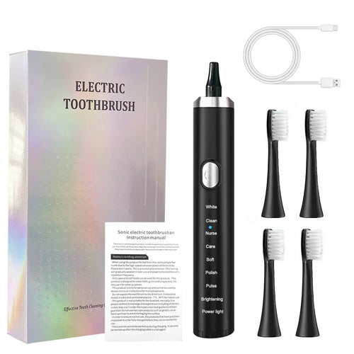 Electric Sonic Toothbrush USB Rechargeable Adult 360 Days Long Battery
