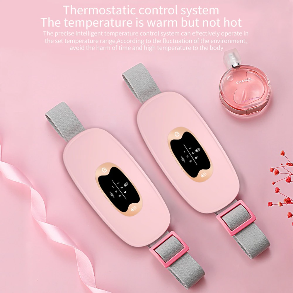 Electric Heating Menstrual Vibration Pad Belt For Period Pain Relief